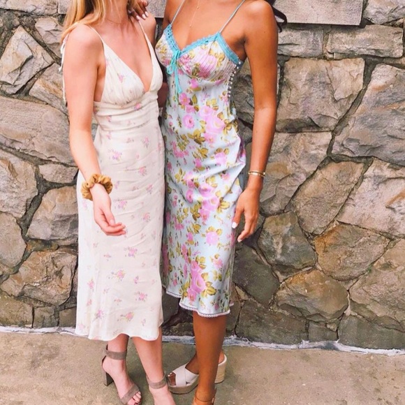 Dresses & Skirts - ISO: Floral silk midi dress